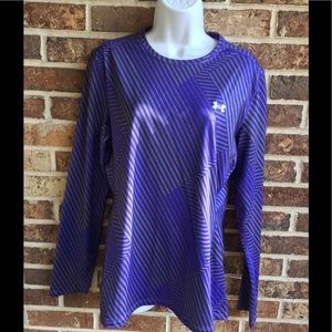 Purple/grey Under Armour workout top